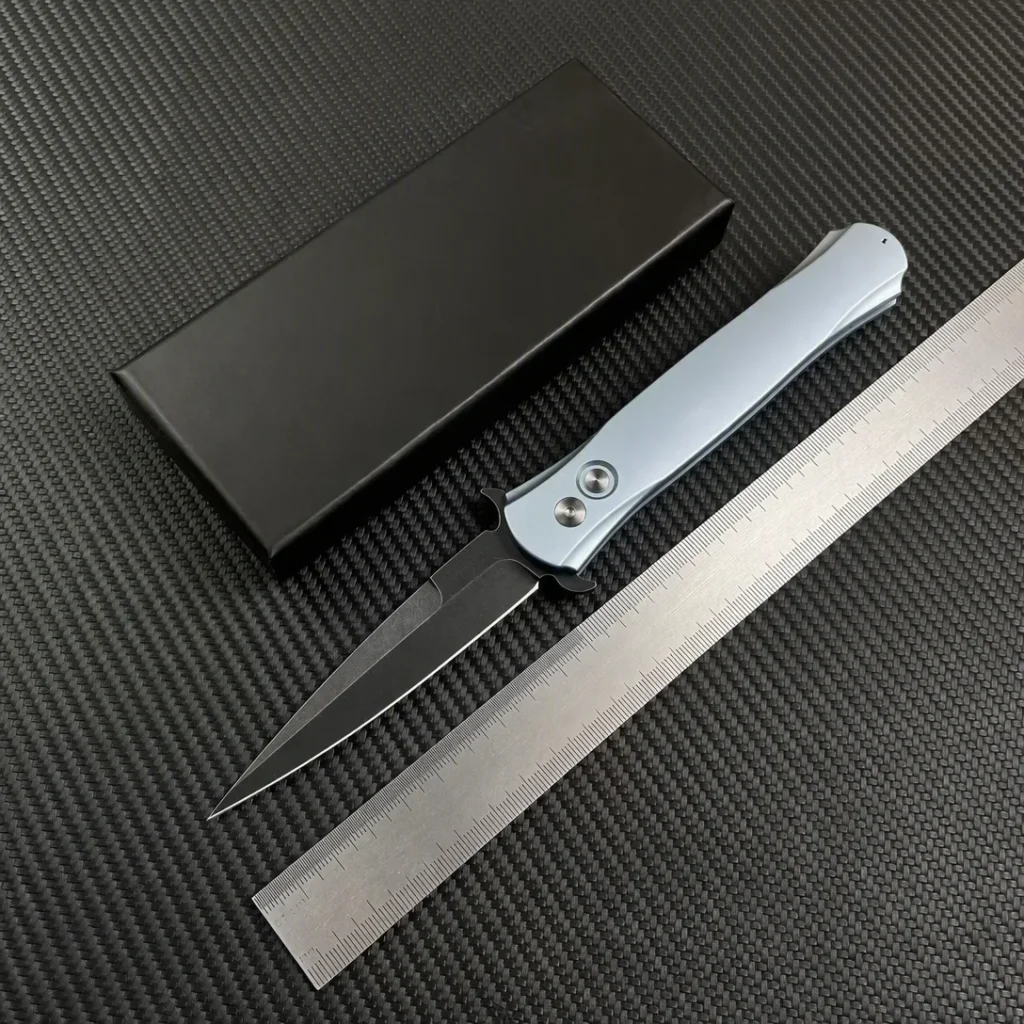 Tactical Folding Knife 154CM Steel Aluminum Handle Side Opening EDC Outdoor Camping Survival Pocket Knife