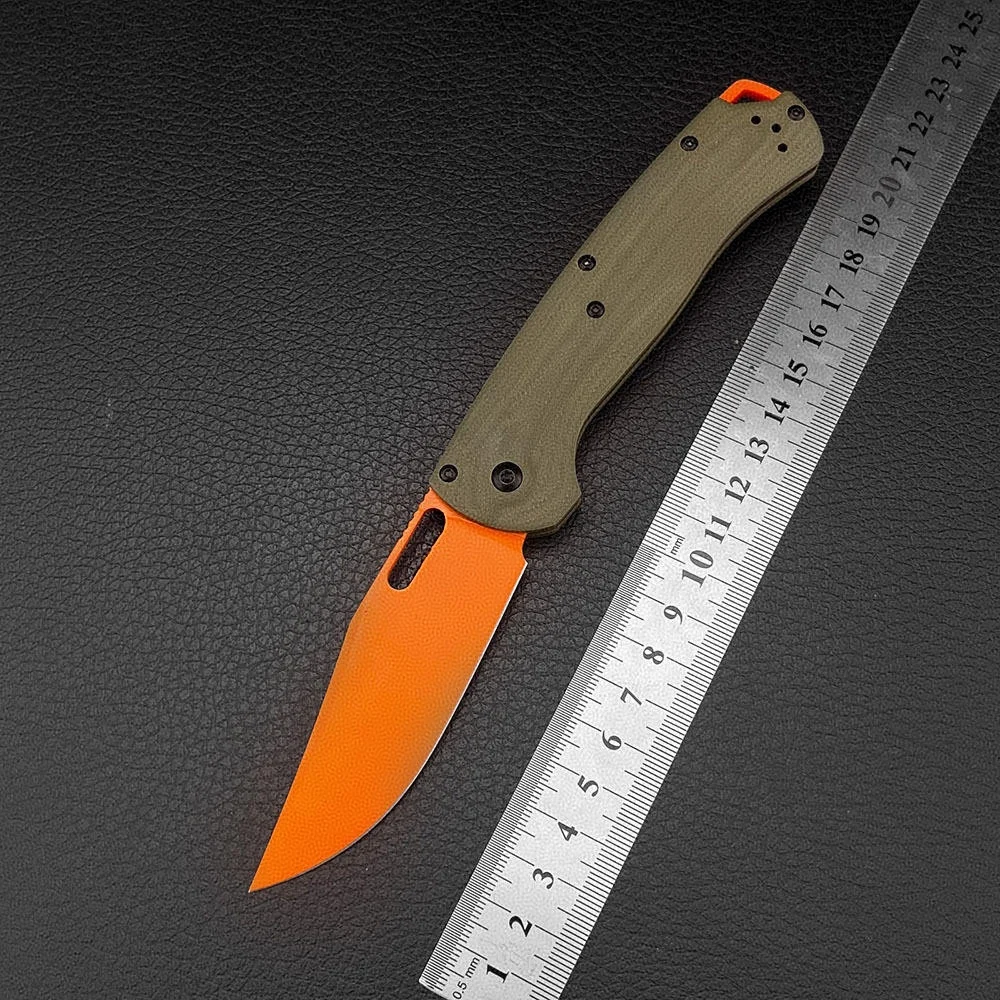 Ltralight G10 Handle Pocket Knife 15535G10 Tactical Folding Knife with Axis Lock for EDC Camping Wilderness Survival DIY OEM