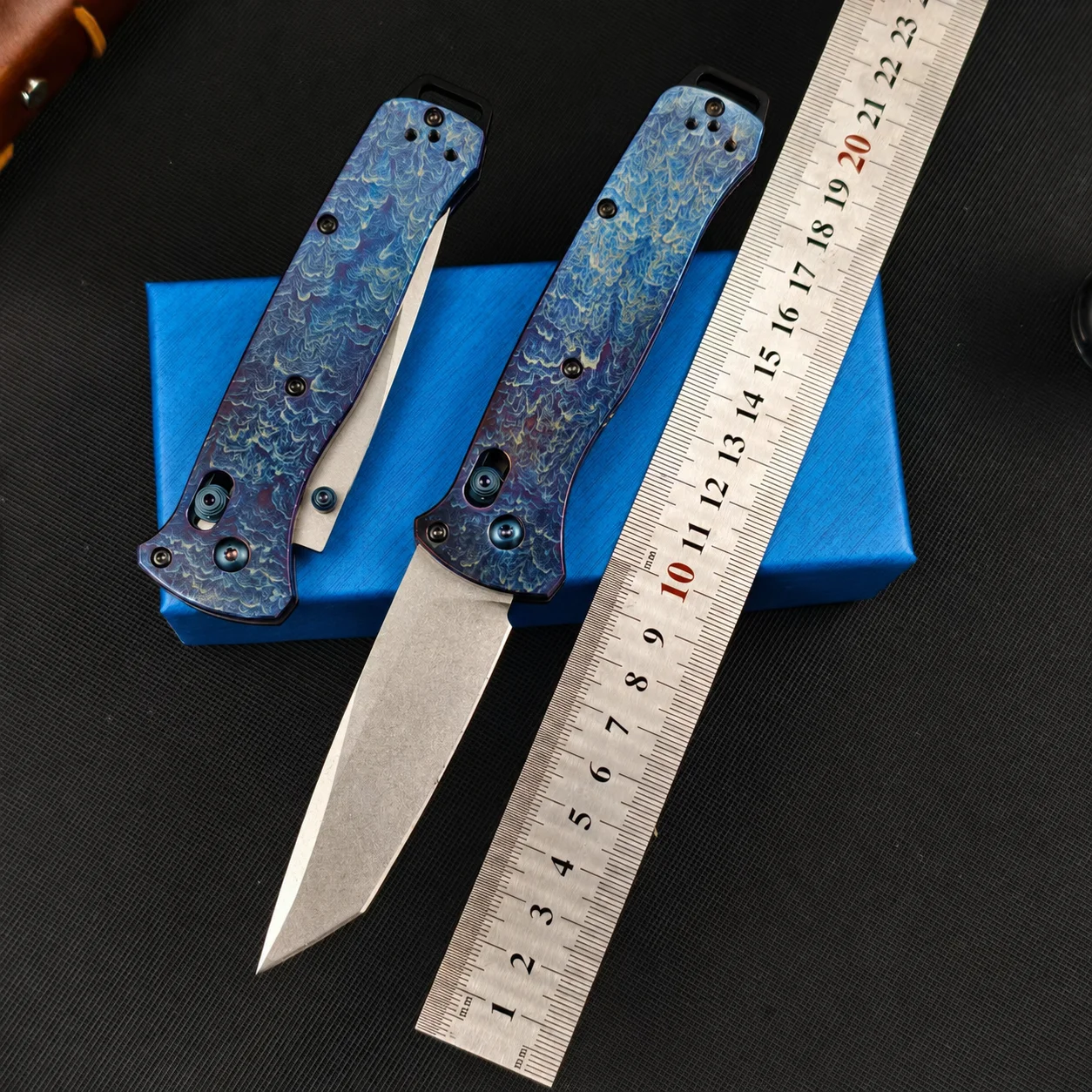M390 Steel Folding Knife Titanium Handle EDC
