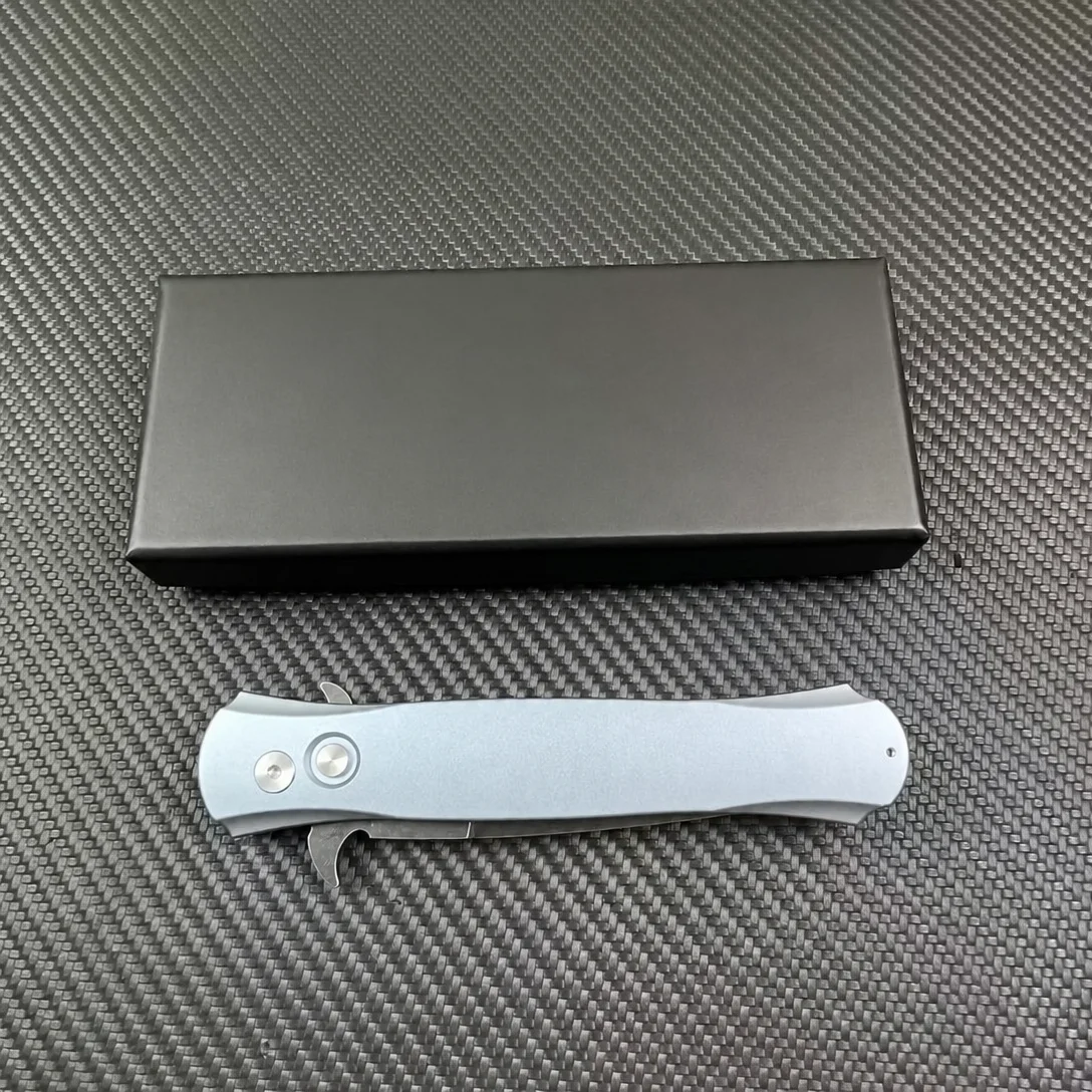 Tactical Folding Knife 154CM Steel Aluminum Handle Side Opening EDC Outdoor Camping Survival Pocket Knife - view 4