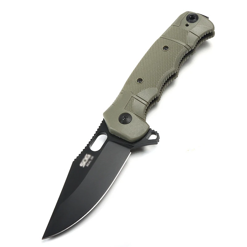 Tactical Folding Pocket Knife 5cr13 Steel Blade Nylon Fiber Handles Camping Survival Tools Self Defense Knife - view 5
