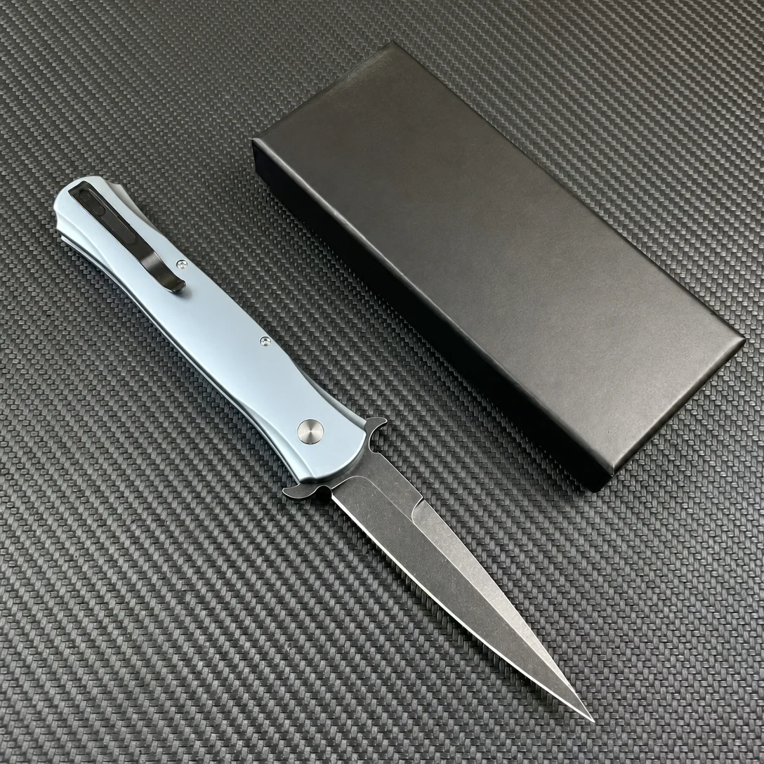 Tactical Folding Knife 154CM Steel Aluminum Handle Side Opening EDC Outdoor Camping Survival Pocket Knife - view 2