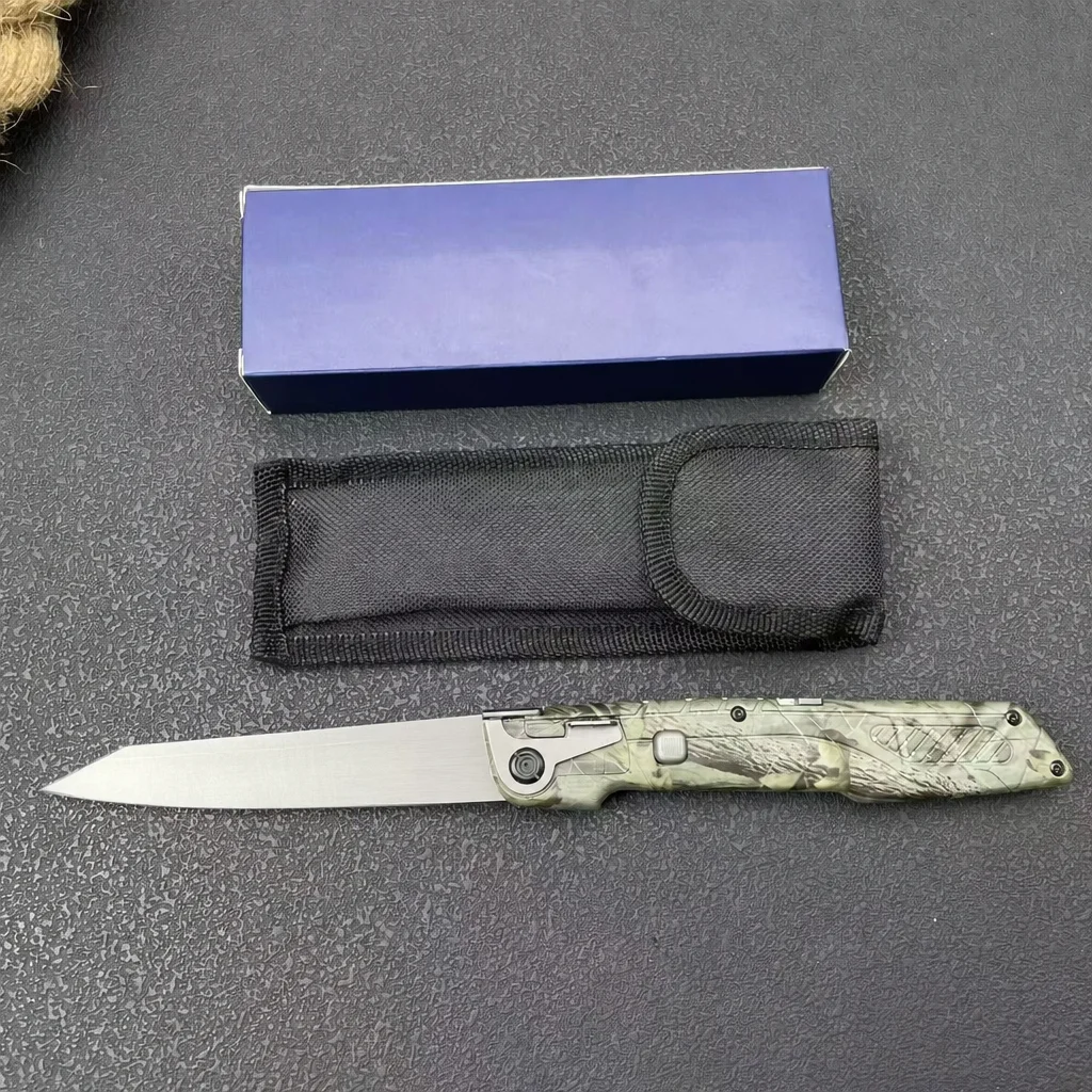 AKC Folding Knife 8Cr13MoV Stainless Steel Blade ABS Handle Large EDC Pocket Knife Outdoor Tool - 图片 4
