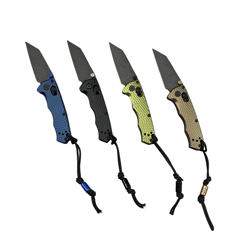 Tactical Folding Knife 290BK-2 Woodland Aluminum Handle crossbar lock EDC Pocket Knife