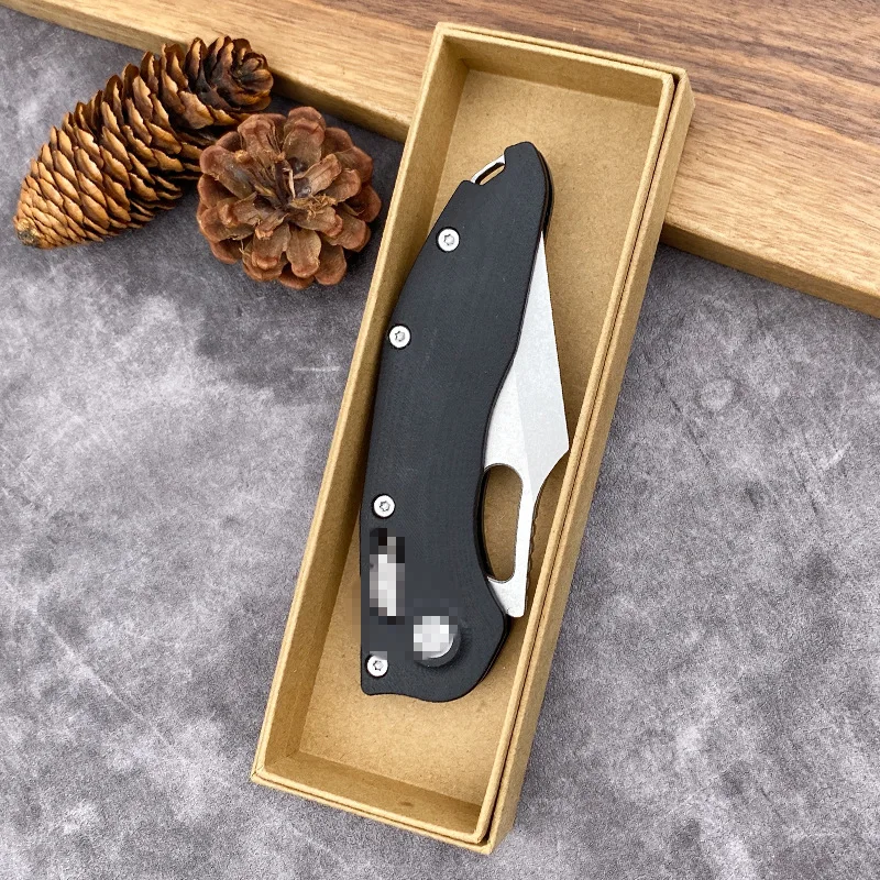 Folding Knife Precision Craft Black Edc High Hardness D2 Stainless Steel Hunting Fishing Pocket Knives - view 6