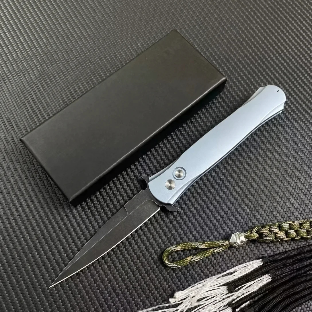 Tactical Folding Knife 154CM Steel Aluminum Handle Side Opening EDC Outdoor Camping Survival Pocket Knife - view 6