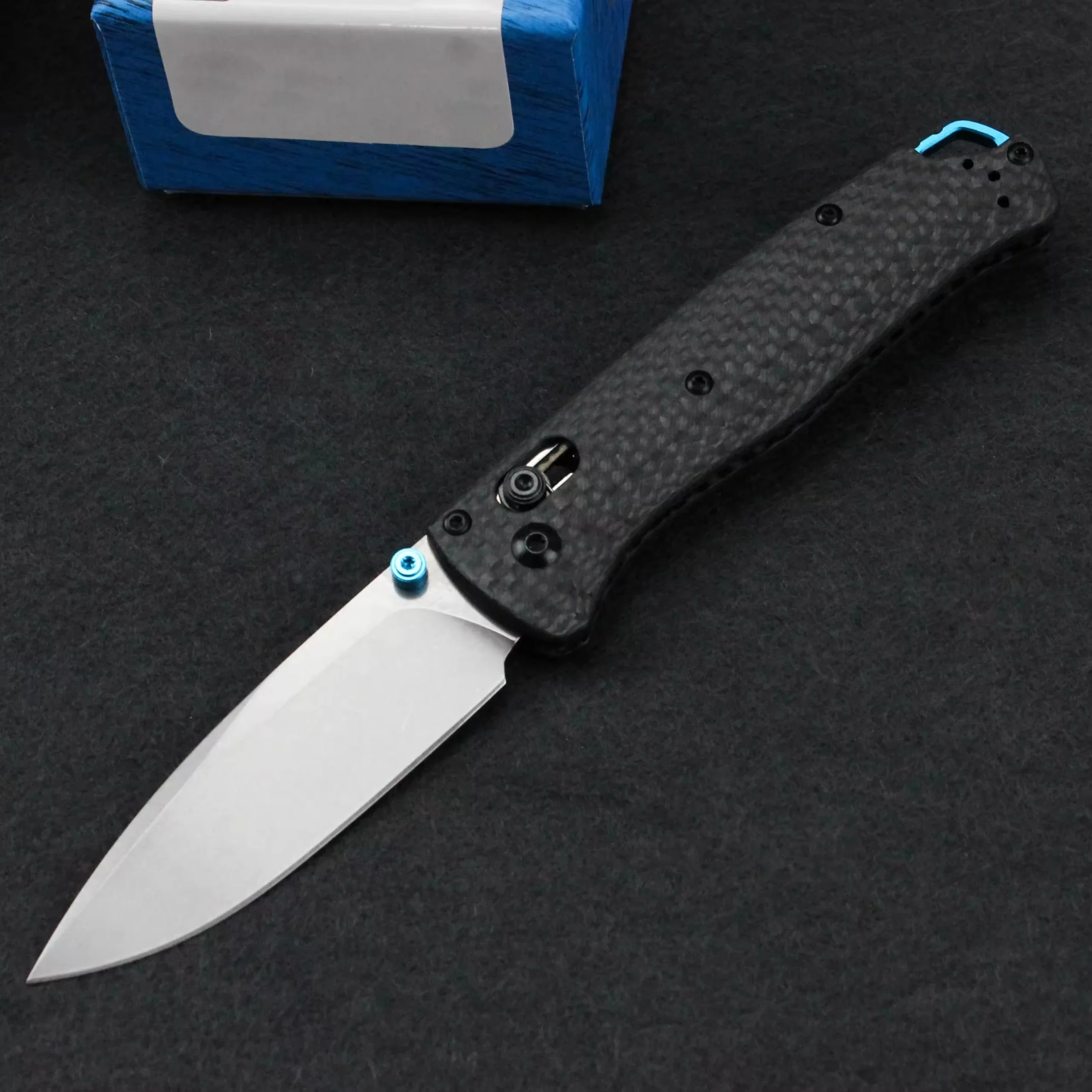 Carbon Fiber Handle Damascus Folding Knife Outdoor Pocket Camping Hunting Tactical High Hardness Knife - view 2