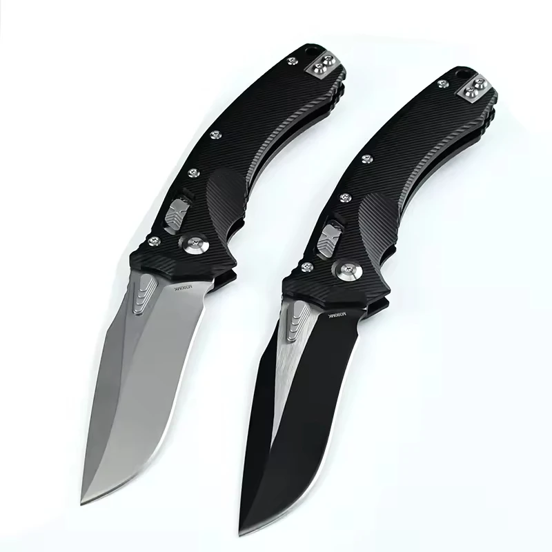 137rl Aluminum Handle Portable Pocket Knife D2 Steel Blade Outdoor Camping Defense Tactical Folding Knife