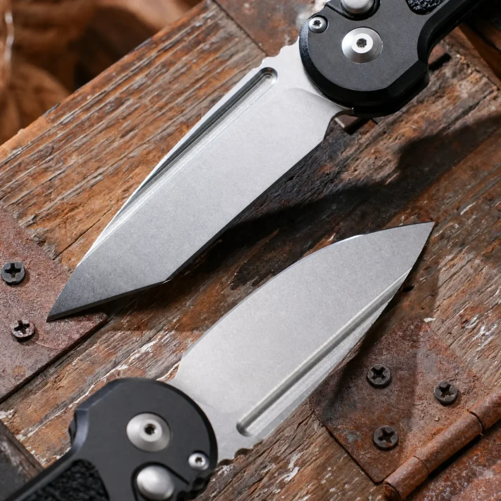 Tactical Folding Knife 8Cr13 Steel Aluminum Handle Button Lock EDC Outdoor Camping Survival Pocket Knife 103g