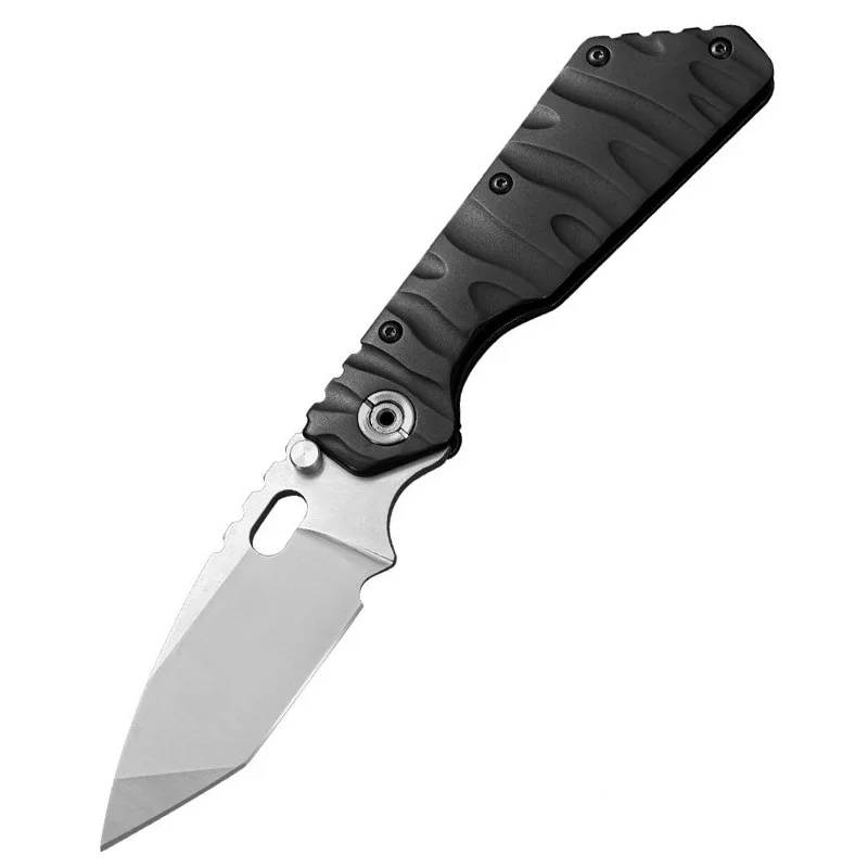 Outdoor Camping Edc D2 Steel Blade Pocket Knife Titanium Alloy Handle Survival Camping Portable Folding Knife Me - view 5