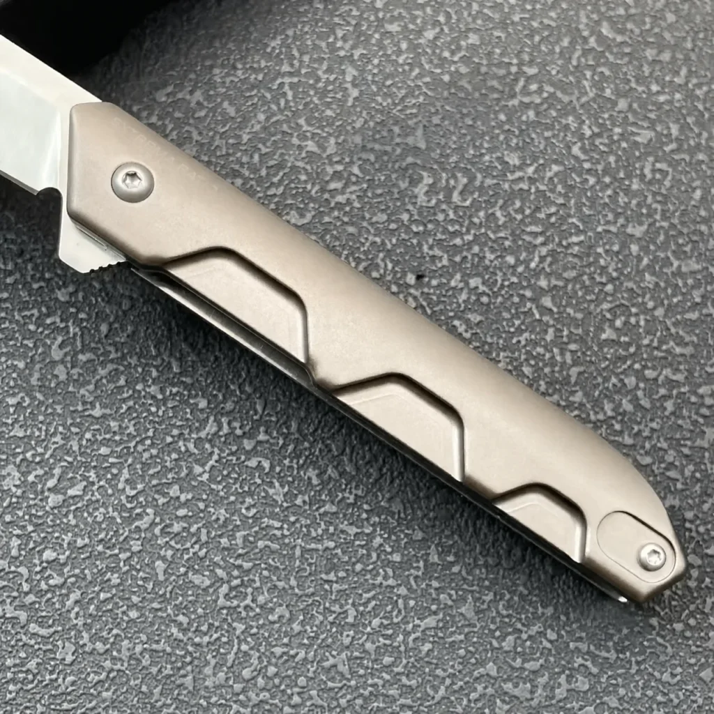Compact EDC Folding Knife MagnaMax Steel Aluminum Handle Tactical Outdoor Camping Survival Pocket Knife QEM