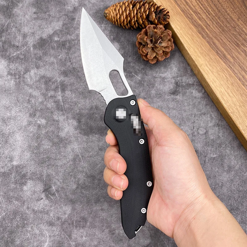 Folding Knife Precision Craft Black Edc High Hardness D2 Stainless Steel Hunting Fishing Pocket Knives - view 3