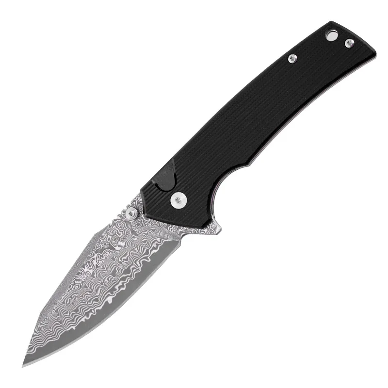Outdoor Folding Knife D2 Steel Stonewashing Blade Folding Blade G10 Handle Camping Survival Pocket Knife Edc Cus - view 5