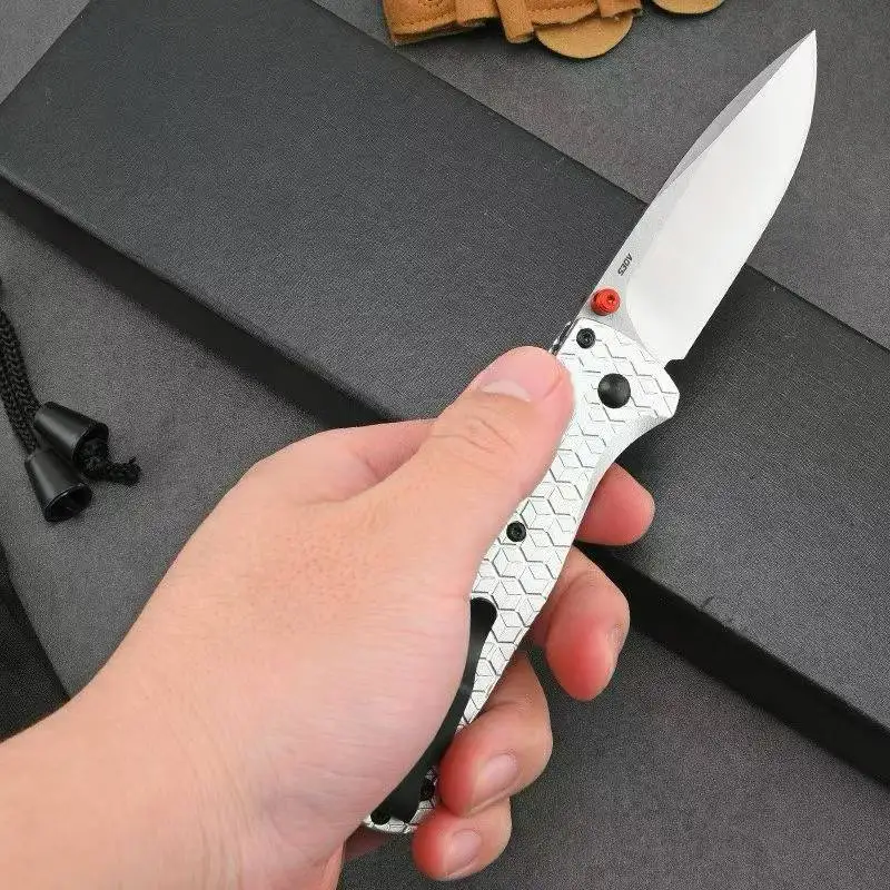 Aluminum alloy BM535 Folding Blade Knife Outdoor Multifunctional Handle Hunting Survival Camping Knife - Image 4