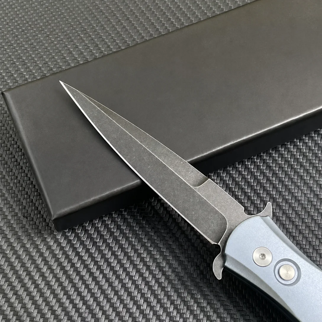 Tactical Folding Knife 154CM Steel Aluminum Handle Side Opening EDC Outdoor Camping Survival Pocket Knife - view 3