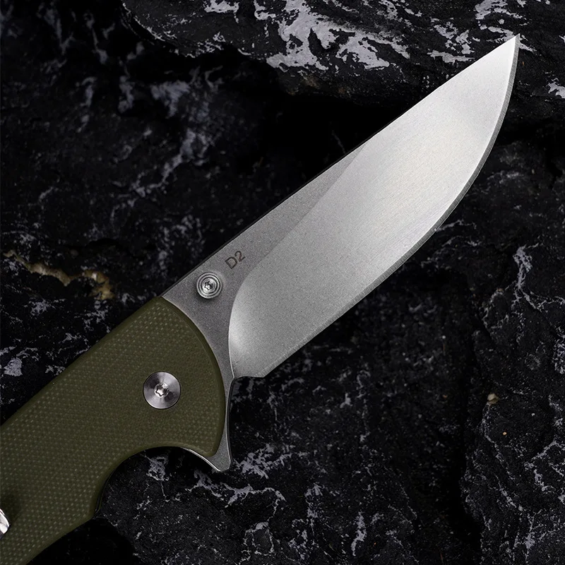 D2 Steel Blade Outdoor Edc Folding Knife With G10 Handle - view 3