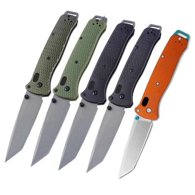 Tanto Folding Knife G10 Handle Crossbar Lock EDC