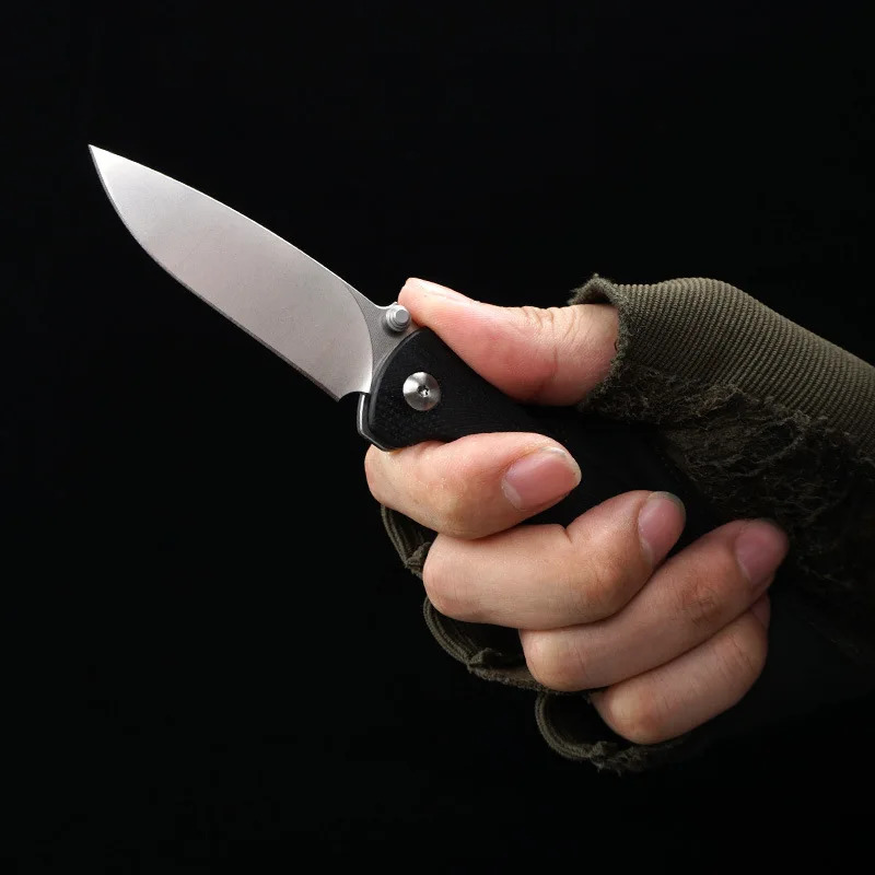 G10 Handle Edc Pocket Knife With Clip Portable Outdoor Camping Fishing D2steel High Hardness Folding Knife - view 3