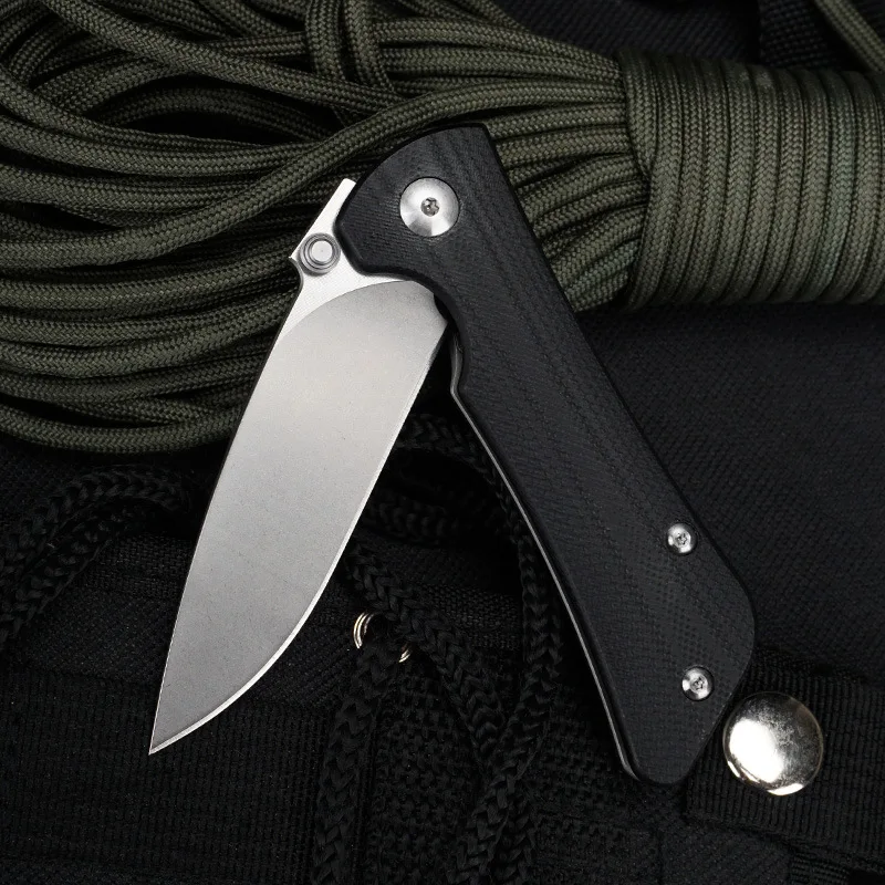 G10 Handle Edc Pocket Knife With Clip Portable Outdoor Camping Fishing D2steel High Hardness Folding Knife - view 2